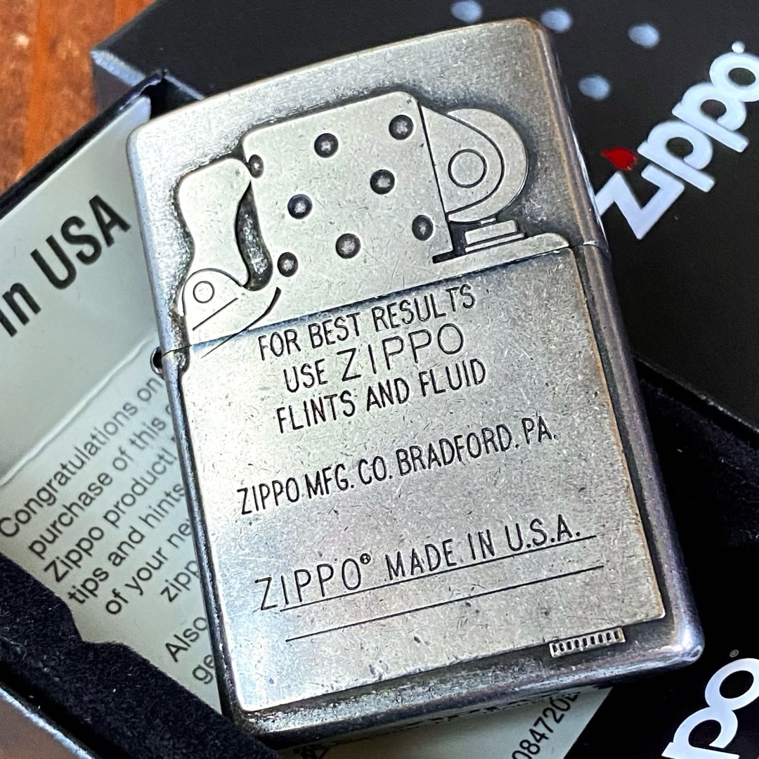 ZIPPO(ジッポー)のZippo インサイドユニット メタルプレート貼り オールド加工 ジッポー メンズのファッション小物(タバコグッズ)の商品写真