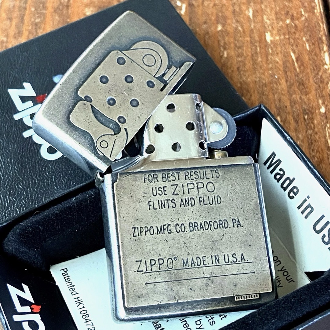 ZIPPO(ジッポー)のZippo インサイドユニット メタルプレート貼り オールド加工 ジッポー メンズのファッション小物(タバコグッズ)の商品写真