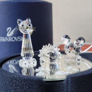 SWAROVSKI - スワロフスキー『スターターセット　ネズミ ネコ ハリネズミ  特製ミラー・箱付き