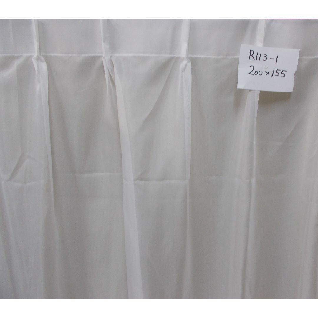 レースカーテン1枚組　巾200×高さ155cm シルクの様なレース　R113-2 インテリア/住まい/日用品のカーテン/ブラインド(レースカーテン)の商品写真