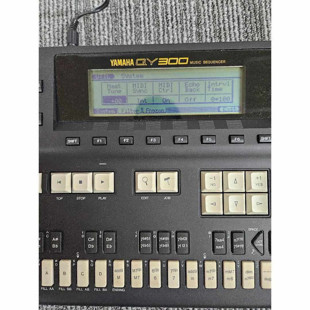 ヤマハ(ヤマハ)のYAMAHA　QY300　MUSIC　SEQUENCER　通電確認済み 楽器のDTM/DAW(その他)の商品写真