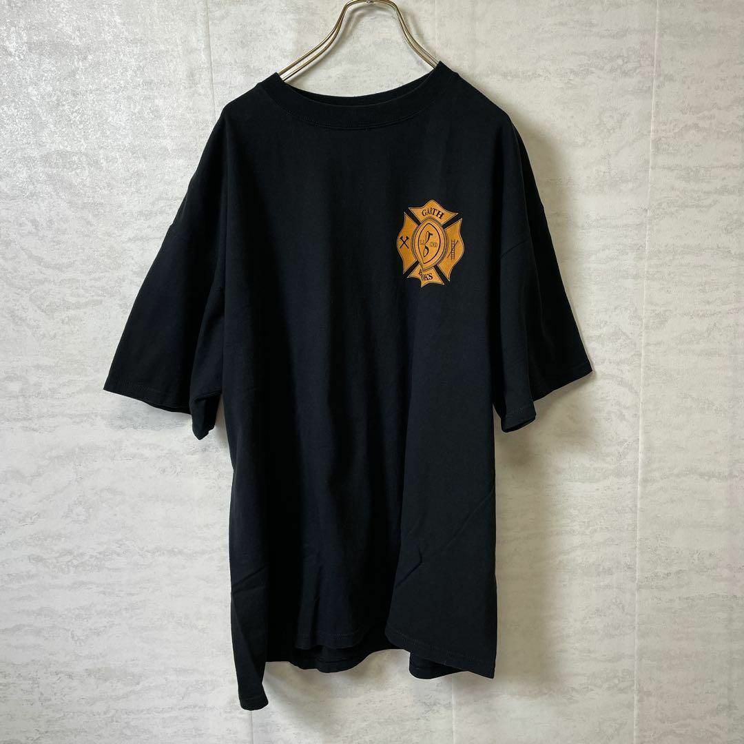 MUSIC TEE(ミュージックティー)のバンドＴシャツ　ガースブルックス　オーバーサイズ2ＸＬ　黒ブラック　メンズ古着 メンズのトップス(Tシャツ/カットソー(半袖/袖なし))の商品写真