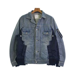 サカイ(sacai)のsacai サカイ デニムジャケット 1(S位) インディゴ(デニム) 【古着】【中古】(Gジャン/デニムジャケット)