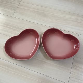 LE CREUSET - ル・クルーゼ　ハート　食器　ピンク　皿