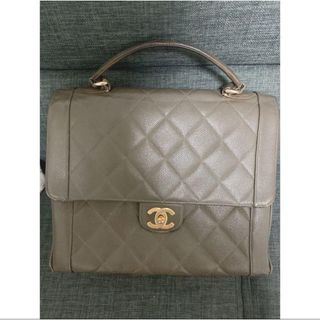 CHANEL - CHANEL キャビアスキンハンドバッグ 正規品