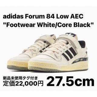 アディダス(adidas)のアディダス フォーラム84 ロー AEC フットウェア 白黒 27.5(スニーカー)