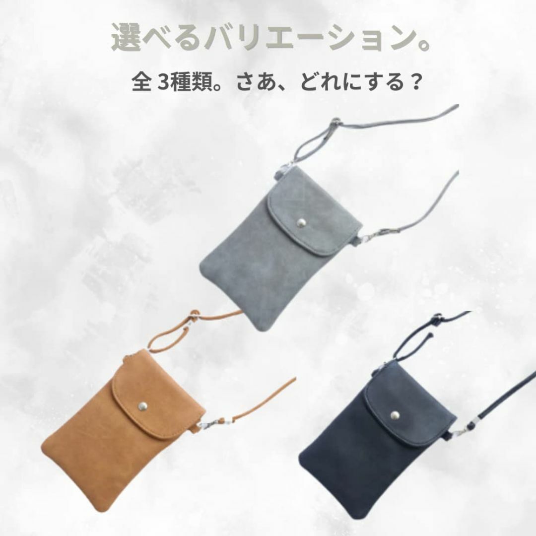 【色: ブラック】[ORIJIRI] スマホ レディース ショルダー スマホポー レディースのバッグ(その他)の商品写真