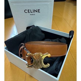 セリーヌ(celine)の最終値下げ！セリーヌ　ミディアム トリオンフ ベルト / ナチュラルカーフスキン(ベルト)