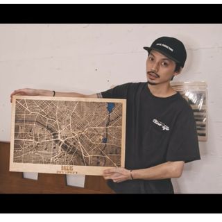 【TOKYO SLOW LIFE樋口氏】ENJOY THE WOOD 木製地図(置物)