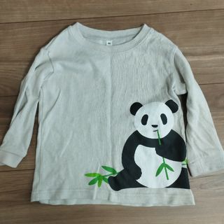 ムジルシリョウヒン(MUJI (無印良品))の無印良品　パンダ　Tシャツ（長袖　90センチ）(Tシャツ/カットソー)