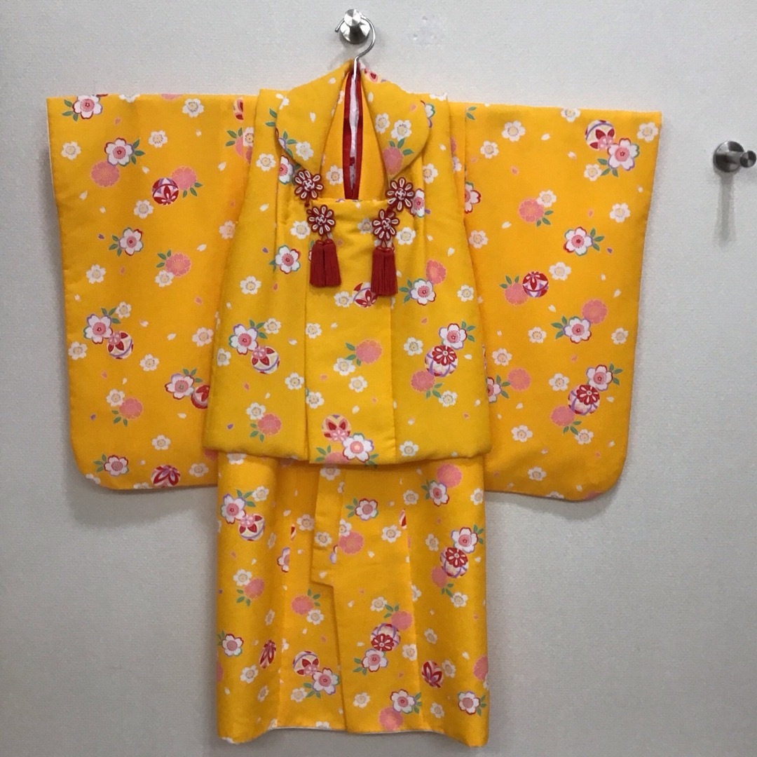 【値下げ】七五三　3歳着物4着セット キッズ/ベビー/マタニティのキッズ服女の子用(90cm~)(和服/着物)の商品写真