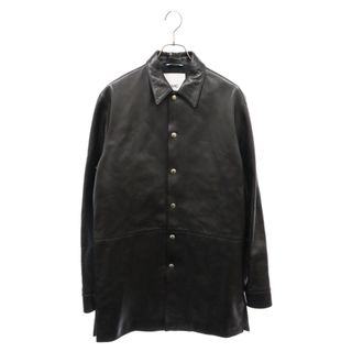 OAMC オーエーエムシー Echo Leather Shirt Jacket レザーシャツジャケット ブラック OAMS650967(フライトジャケット)