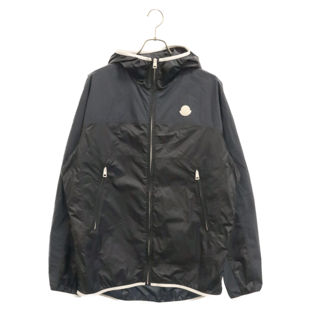 MONCLER(モンクレール)のMONCLER モンクレール ALGEDI GIUBBOTTO フード付き ナイロンジップアップ ジャケット ブラック I10911A00078 68953 メンズのジャケット/アウター(ナイロンジャケット)の商品写真