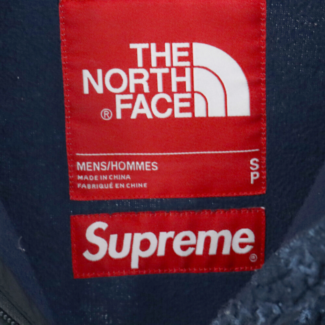 Supreme(シュプリーム)のSUPREME シュプリーム 21AW×THE NORTH FACE Bleached Denim Print Fleece Jacket ザノースフェイス ブリーチド デニム プリントフリースジャケット ブルー NA52100I メンズのジャケット/アウター(フライトジャケット)の商品写真