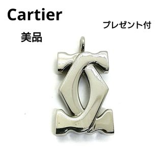 カルティエ(Cartier)の【美品】Cartier カルティエ ペンダントトップ チャーム 2C ロゴ(ネックレス)