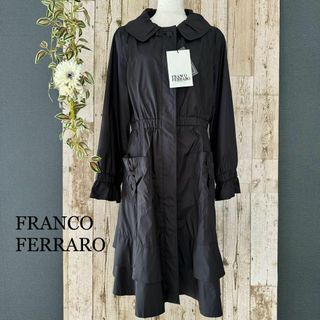 FRANCO FERRARO - 新品タグ付 フランコフェラーロ 薄手コート スプリングコート ブラック 3