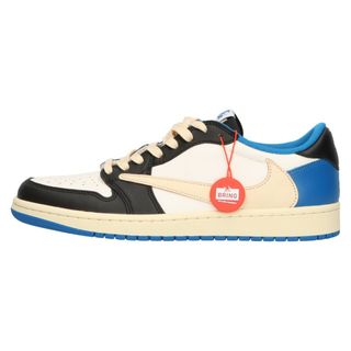 ナイキ(NIKE)のNIKE ナイキ ×TRAVIS SCOTT FRAGMENT DESIGN AIR JORDAN 1 LOW OG SP トラヴィススコット フラグメント エアジョーダン1 ローカットスニーカー DM7866-140 US9.5/27.5cm(スニーカー)