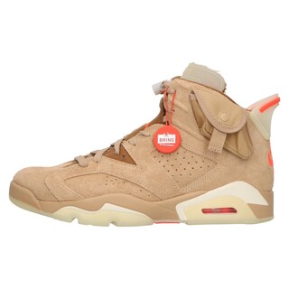 ナイキ(NIKE)のNIKE ナイキ ×TRAVIS SCOTT AIR JORDAN6 RETRO SP DH0690-200 トラヴィススコット エアジョーダン6 ハイカットスニーカーブラウン US9.5/27.5cm(スニーカー)