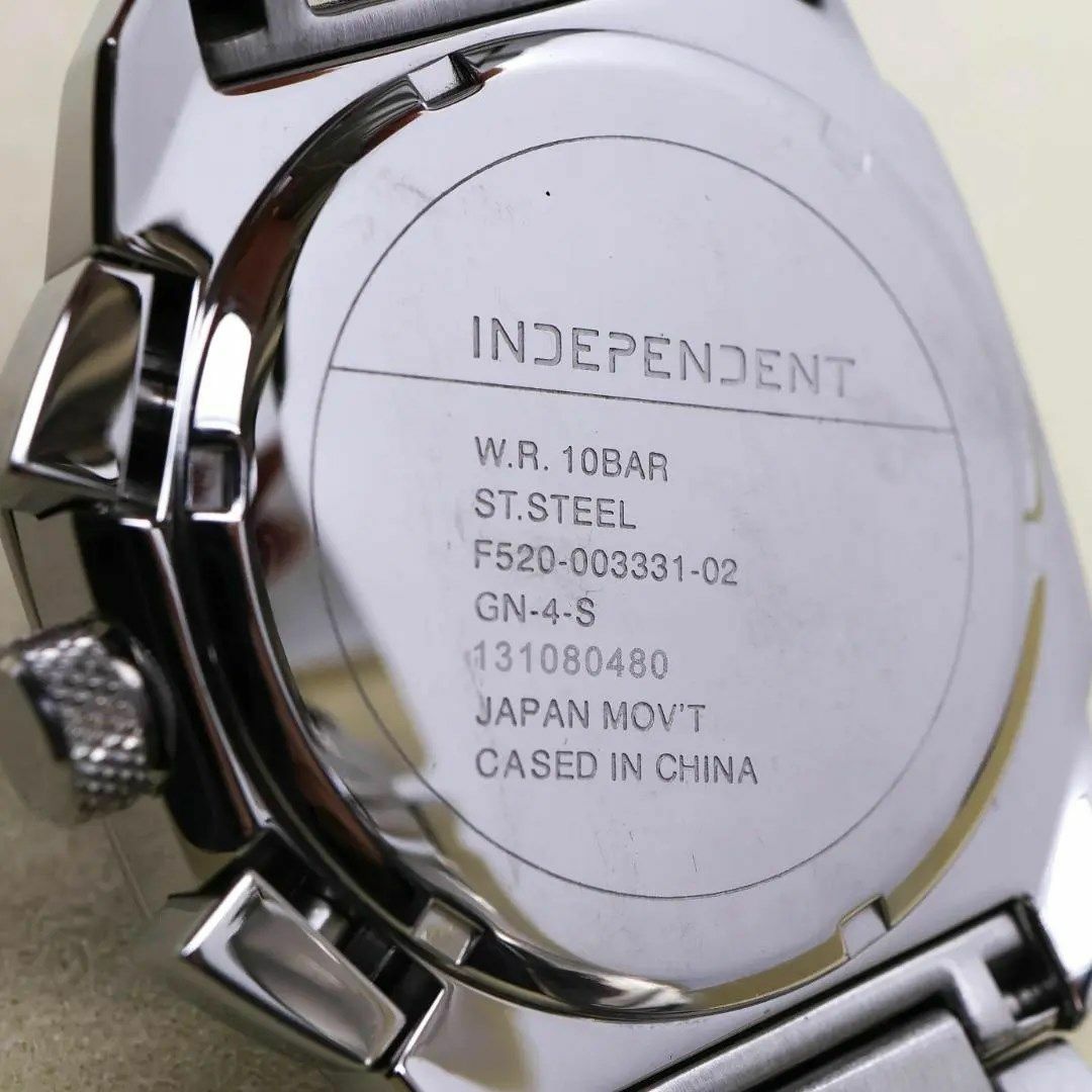 INDEPENDENT(インディペンデント)の◆美品 稼働  INDEPENDENT CITIZEN 腕時計 クロノグラフ u メンズの時計(腕時計(アナログ))の商品写真