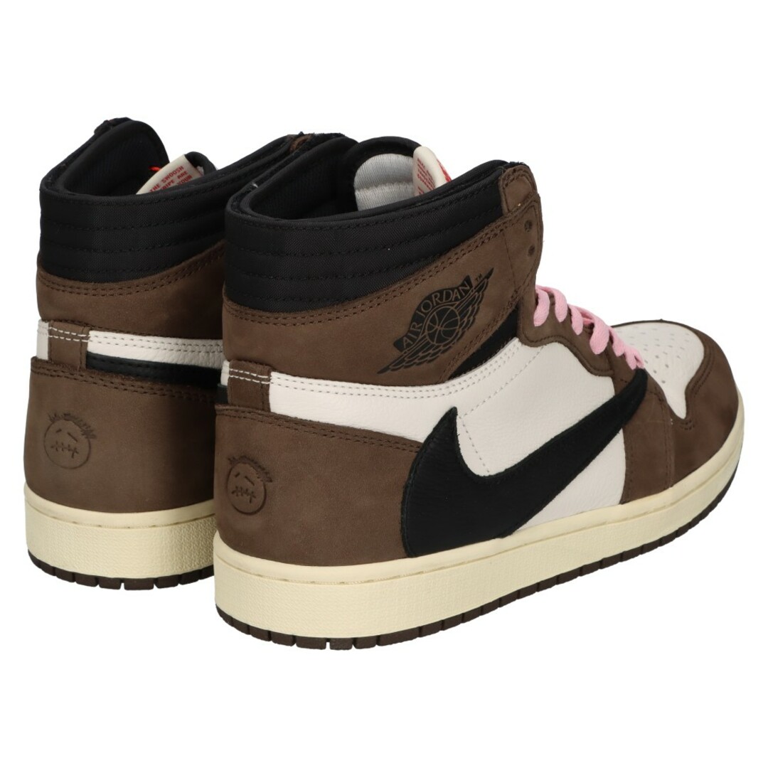 NIKE(ナイキ)のNIKE ナイキ  × TRAVIS SCOTT AIR JORDAN 1 HIGH OG TS SP トラヴィススコット エアジョーダン1 ハイカットスニーカー CD4487-100 ブラウン US9/27.0cm メンズの靴/シューズ(スニーカー)の商品写真