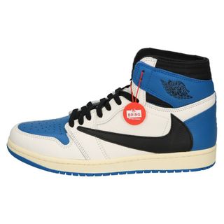 ナイキ(NIKE)のNIKE ナイキ  × TRAVIS SCOTT FRAGMENT DESIGN AIR JORDAN 1 HIGH OG SP DH3227-105 トラヴィス スコット フラグメント エアジョーダン1 ハイカットスニーカー US9.5/27.5cm(スニーカー)