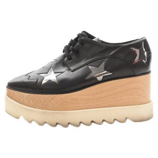 Stella McCartney - STELLA McCARTNEY ステラマッカートニー ELYSE STAR エリス スター 厚底 ウッドソール ローカットスニーカー ブラック レディース 363998