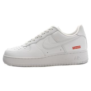 ナイキ(NIKE)のNIKE ナイキ  × SUPREME AIR FORCE 1 LOW シュプリーム エアフォース1 ローカットスニーカー ホワイト US9/27cm CU9225-100(スニーカー)