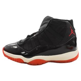 ナイキ(NIKE)のNIKE ナイキ AIR JORDAN 11 ORIGINAL BRED エアジョーダン 11 オリジナル ブレッド ハイカットスニーカー US8.5/26.5cm ブラック 130245-062(スニーカー)