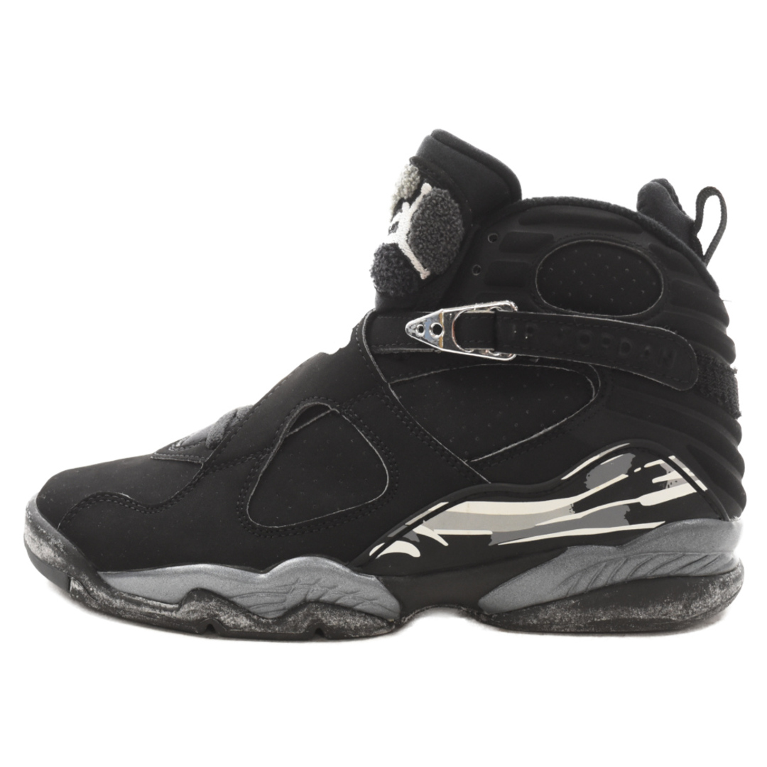 NIKE(ナイキ)のNIKE ナイキ 観賞用 03年製 AIR JORDAN 8 RETRO エアジョーダンエイト ハイカットスニーカー ブラック US8.5/26.5cm 305381‐001 メンズの靴/シューズ(スニーカー)の商品写真