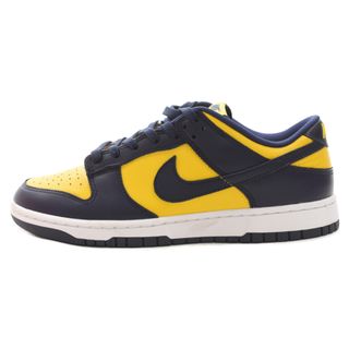 ナイキ(NIKE)のNIKE ナイキ DUNK LOW MICHIGAN ダンク ミシガン ローカットスニーカー ネイビー/イエロー US9.5/27.5cm DD1391-700(スニーカー)