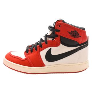 ナイキ(NIKE)のNIKE ナイキ AIR JORDAN 1 HIGH KO CHICAGO エアジョーダン1 ハイ ノックアウト シカゴ ハイカットスニーカー ホワイト/レッド US9.5/27.5cm DA9089-100(スニーカー)