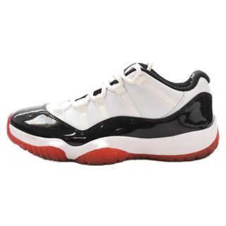 ナイキ(NIKE)のNIKE ナイキ AIR JORDAN 11 RETRO LOW エアジョーダン11 ホワイトブレッド ローカットスニーカーブラック/ホワイト/レッド US9/27.0cm AV2187-160(スニーカー)