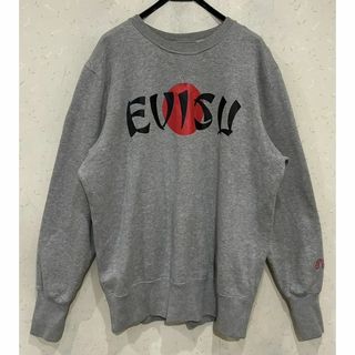 エビス(EVISU)の＊エヴィス EVISU ロゴ 日の丸 裏起毛 スウェット トレーナー 44(スウェット)