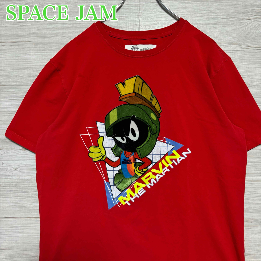 TV&MOVIE(ティービーアンドムービー)の【入手困難】SPACE JAM Tシャツ　Lサイズ　キャラクター　希少デザイン メンズのトップス(Tシャツ/カットソー(半袖/袖なし))の商品写真