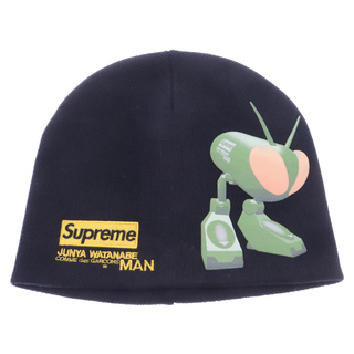 Supreme - SUPREME シュプリーム 21AW ×  COMME des GARCONS JUNYA WATANABE MAN Beanie ロゴ刺繍 ビーニーニットキャップ 帽子 ブラック