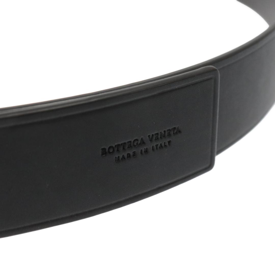 Bottega Veneta(ボッテガヴェネタ)のBOTTEGA VENETA ボッテガヴェネタ Mad Calf Belt マッドカーフレザー プレーン ベルト ブラック メンズのファッション小物(ベルト)の商品写真