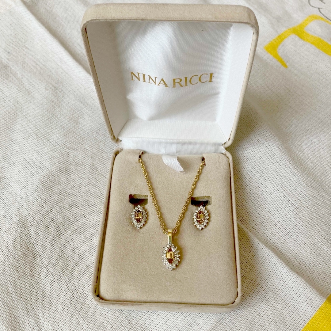 NINA RICCI(ニナリッチ)のNINA RICCI イヤリング　ネックレス　セット レディースのアクセサリー(ネックレス)の商品写真