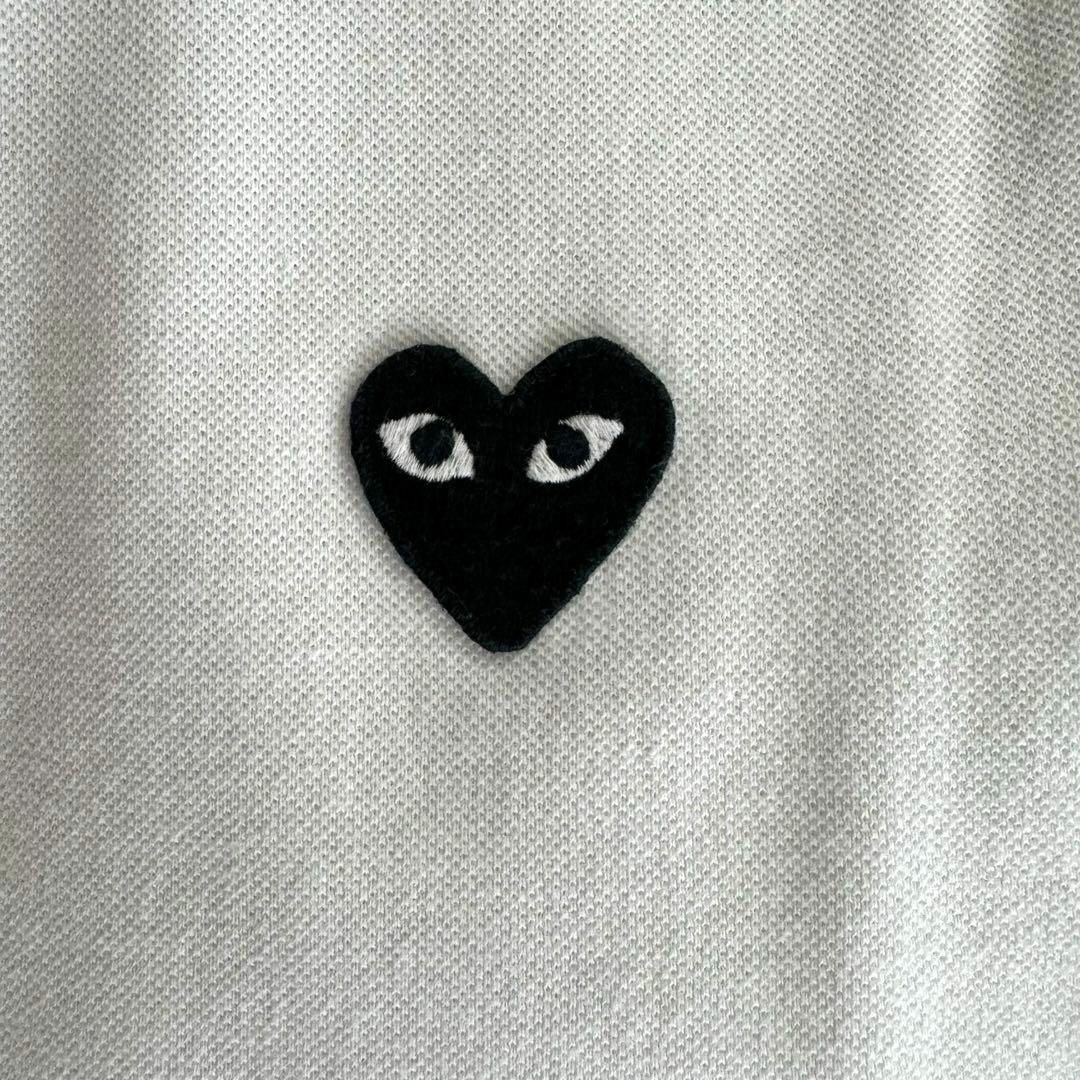 美品 COMME des GARCONS ポロシャツ ブラックハート S メンズのトップス(ポロシャツ)の商品写真