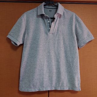 ユニクロ(UNIQLO)のUNIQLO ポロシャツ レディースS グレー(ポロシャツ)