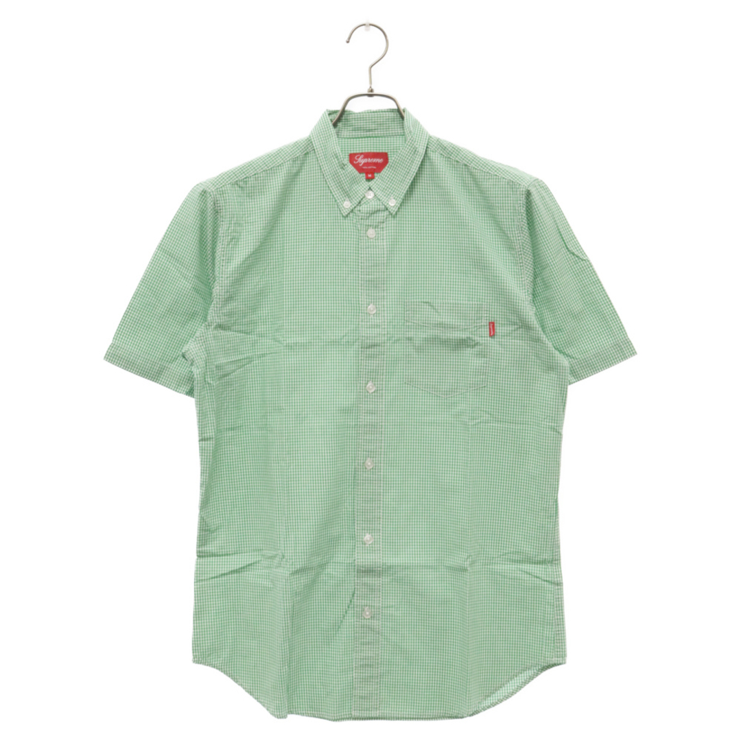 Supreme(シュプリーム)のSUPREME シュプリーム 11SS Gingham Shirt ギンガムチェック柄ボタンダウン半袖シャツ グリーン メンズのトップス(シャツ)の商品写真