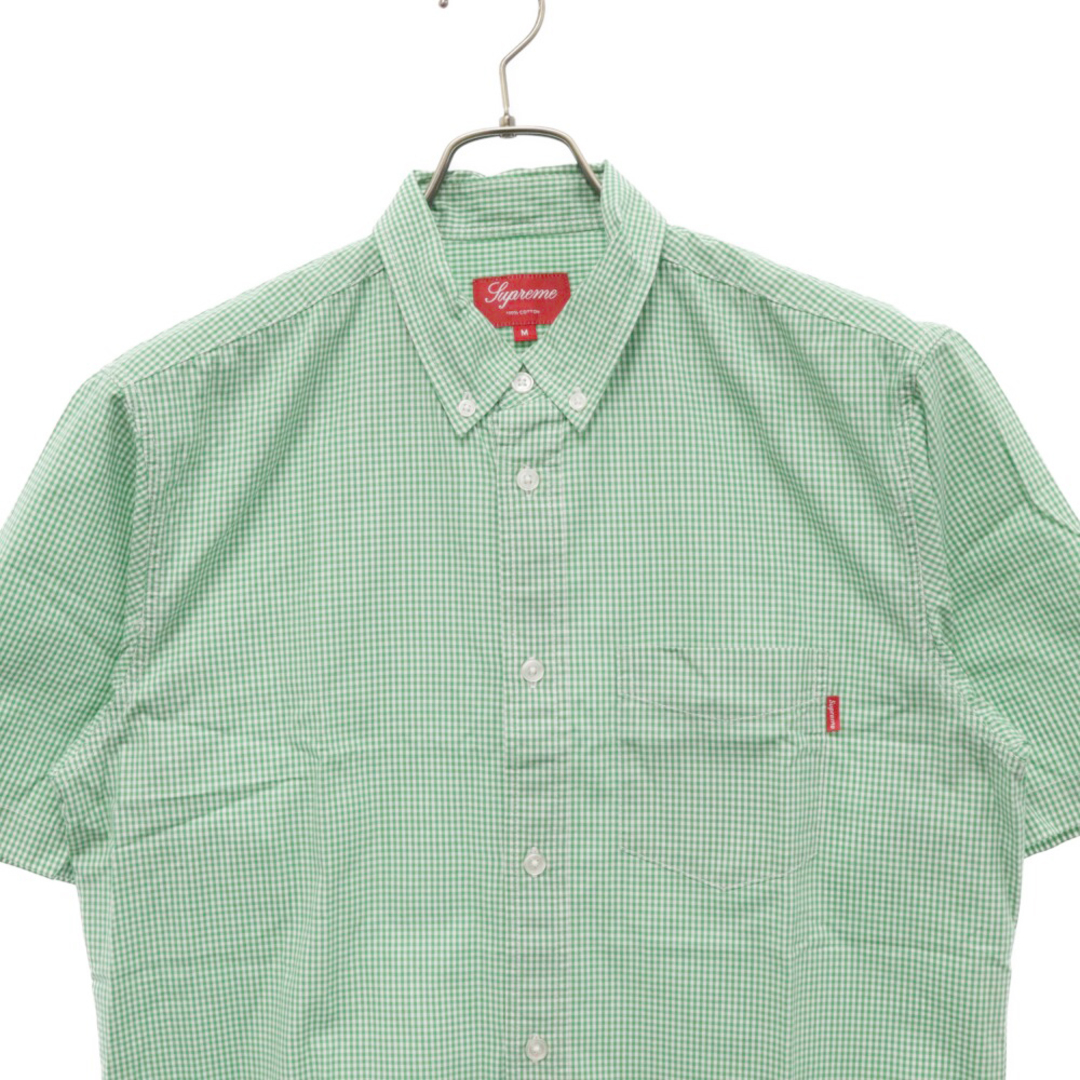 Supreme(シュプリーム)のSUPREME シュプリーム 11SS Gingham Shirt ギンガムチェック柄ボタンダウン半袖シャツ グリーン メンズのトップス(シャツ)の商品写真