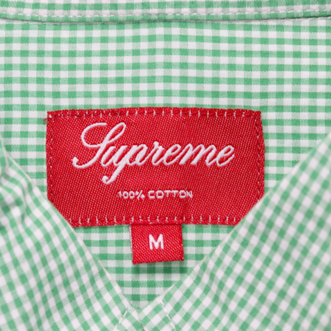 Supreme(シュプリーム)のSUPREME シュプリーム 11SS Gingham Shirt ギンガムチェック柄ボタンダウン半袖シャツ グリーン メンズのトップス(シャツ)の商品写真