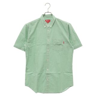 シュプリーム(Supreme)のSUPREME シュプリーム 11SS Gingham Shirt ギンガムチェック柄ボタンダウン半袖シャツ グリーン(シャツ)