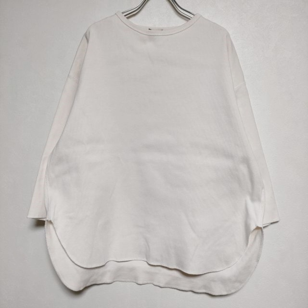 YLEVE CTN RIB P/O BIG 定価20900円 長袖Ｔシャツ カットソー ロンＴ 22AW オフホワイト系 レディース イレーヴ【中古】4-0415M∞ レディースのトップス(Tシャツ(長袖/七分))の商品写真