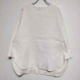 YLEVE CTN RIB P/O BIG 定価20900円 長袖Ｔシャツ カットソー ロンＴ 22AW オフホワイト系 レディース イレーヴ【中古】4-0415M∞(Tシャツ(長袖/七分))