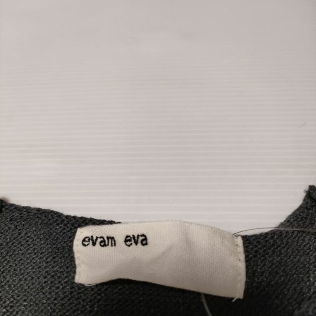 evam eva(エヴァムエヴァ)のevam eva e221k189 サマーニット リネン 和紙  ニット チャコールグレー レディース エヴァムエヴァ【中古】4-0415M∞ レディースのトップス(ニット/セーター)の商品写真