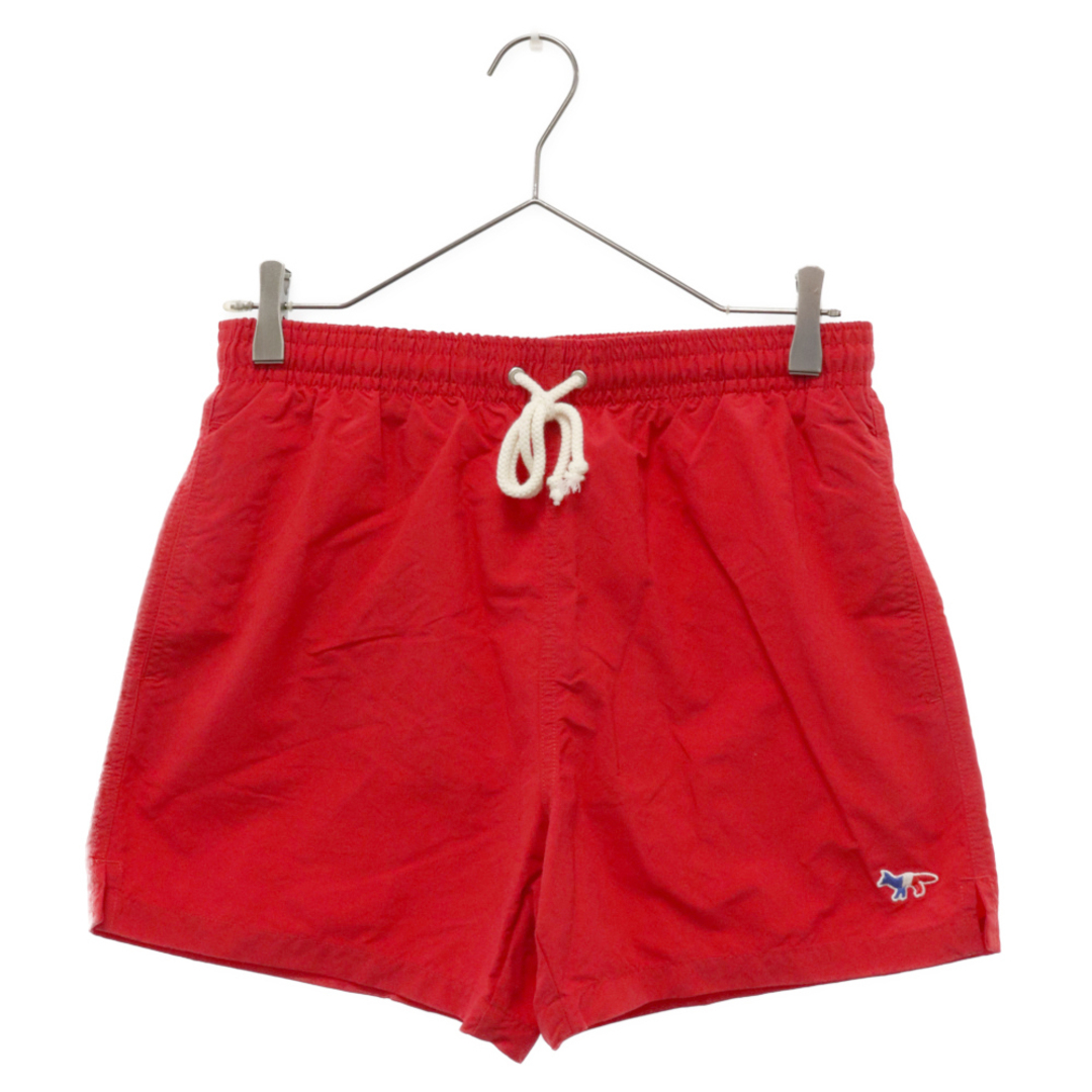 MAISON KITSUNE'(メゾンキツネ)のMAISON KITSUNE メゾンキツネ SWIM SHORT TRICOLOR FOX スイムパンツ フォックスパッチ ナイロン ハーフパンツ AM03100AT6001 レッド メンズのパンツ(その他)の商品写真