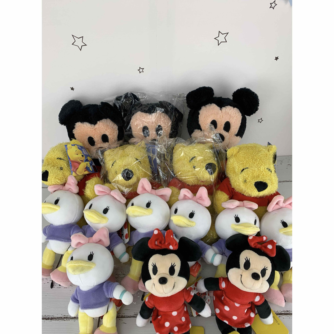 Disney(ディズニー)のディズニー ミッキー ミニー プー デイジー ぬいぐるみ エンタメ/ホビーのおもちゃ/ぬいぐるみ(ぬいぐるみ)の商品写真