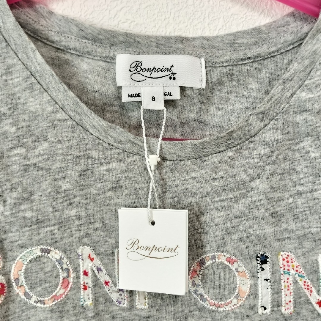 Bonpoint(ボンポワン)の【新品未使用】ボンポワンBonpoint　リバティロゴTシャツ　8A キッズ/ベビー/マタニティのキッズ服女の子用(90cm~)(Tシャツ/カットソー)の商品写真