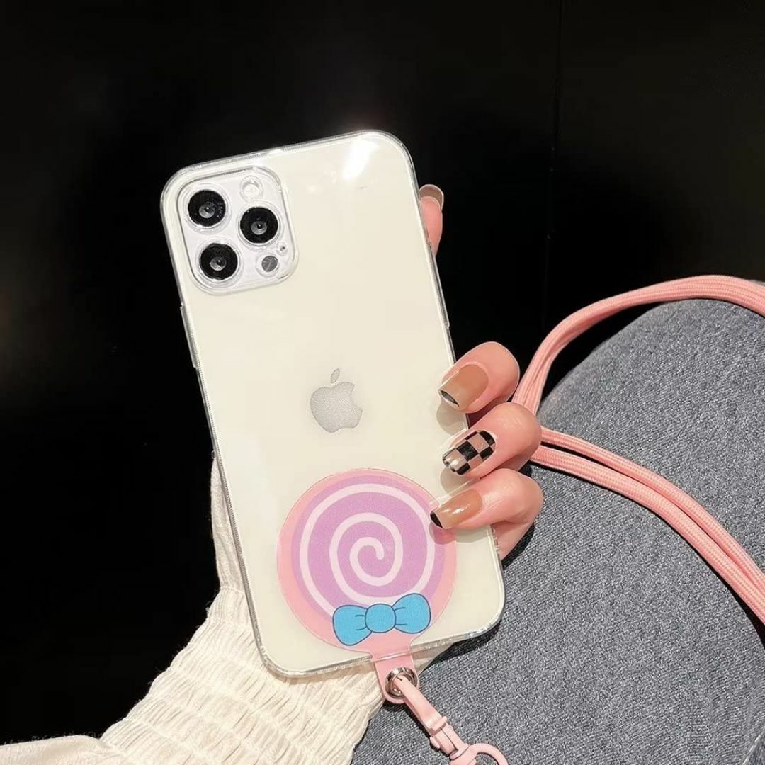 色:Color-Aスマホ ストラップ 首掛け 斜め掛け かわいい スマホ シ スマホ/家電/カメラのスマホアクセサリー(その他)の商品写真